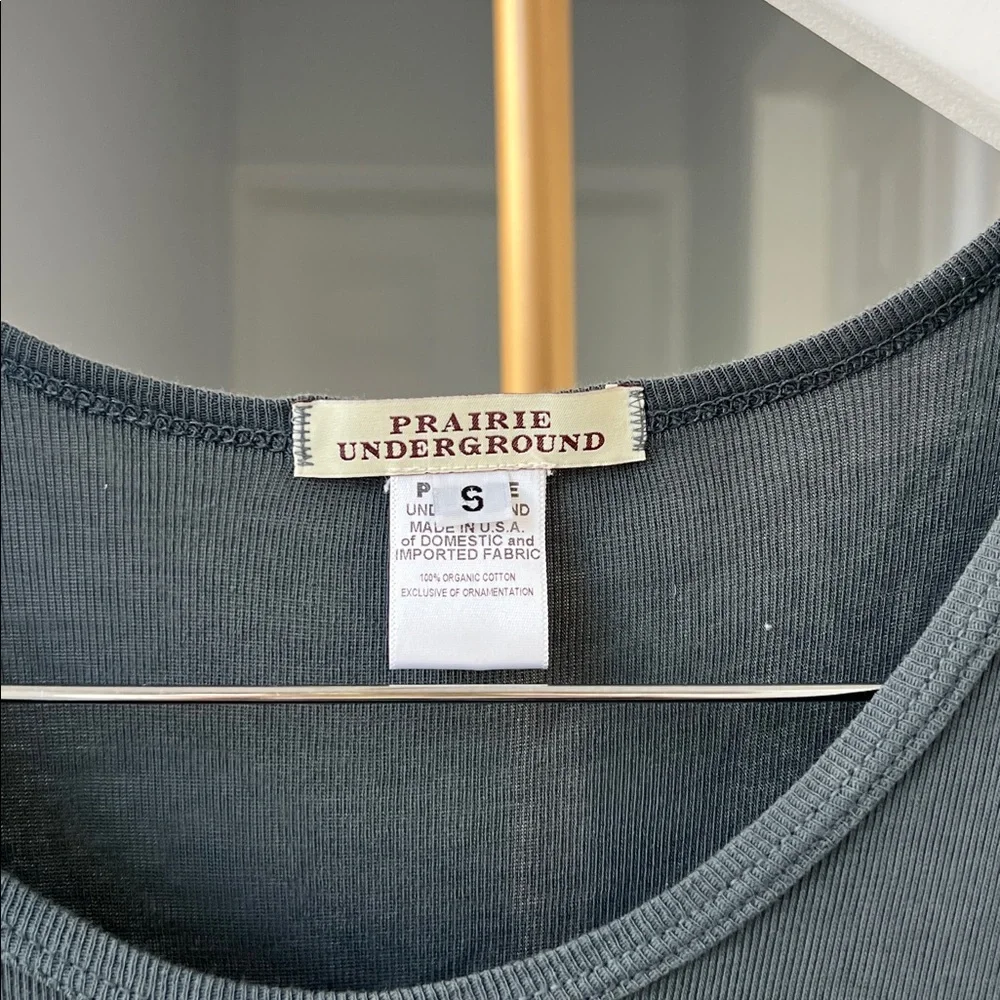 Prairie Underground Organic Cotton Longsleeve Boho Midi Dress Atlantic Blue S - Picture 8 of 8